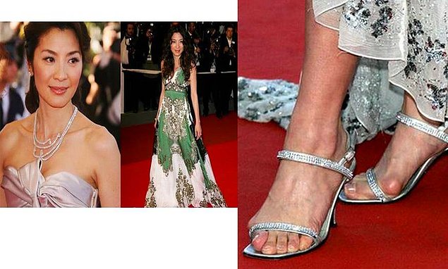 Mišela Jeo, kas atveido ķīniešu spiedzi filmā par Bondu, acīmredzami cieš no pēdu deformācijas.
