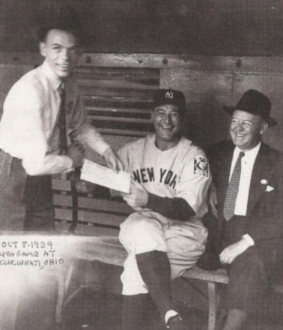 Frenks Sinatra un beisbola zvaigzne Lū Gērigs