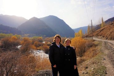 Marija Golubeva ar vīru/sievu Diānu